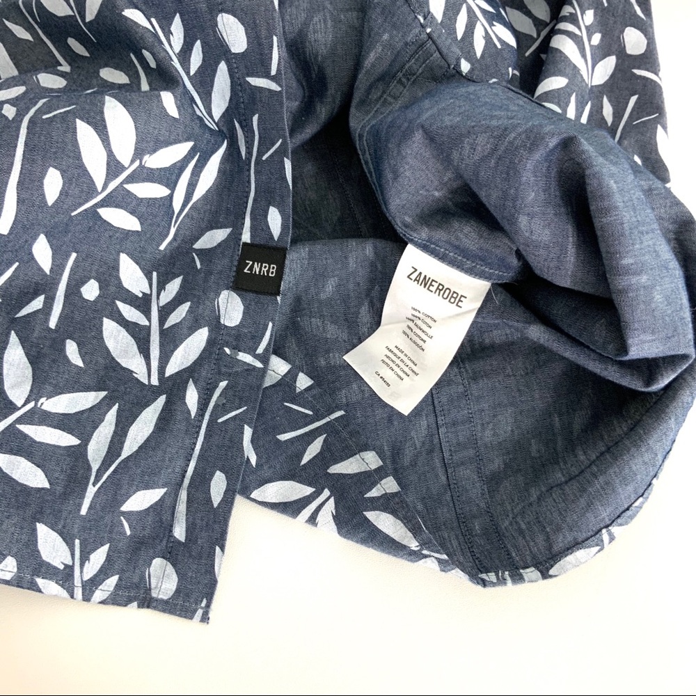 ♻️DONATED 3-30-24♻️          ZANEROBE Short Sleeve Button Down Shirt NWOT - Picture 6 of 6